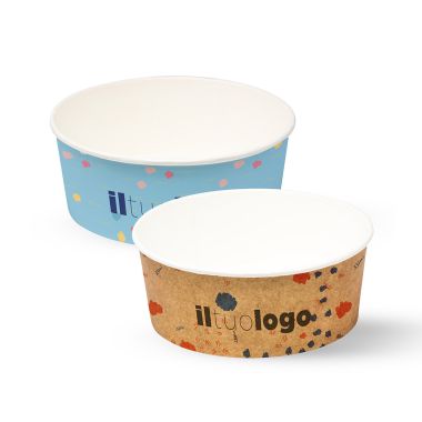 Bols en carton blanc/Havane...