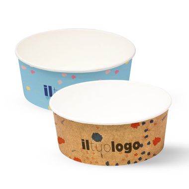 Bols en carton blanc/havane...