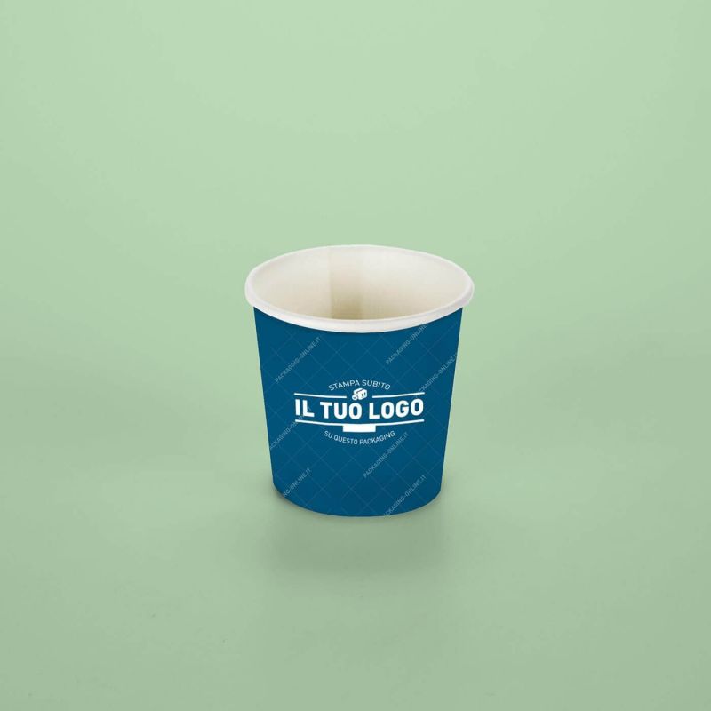 Bicchieri Cartoncino caffè 70 cc. quadricromia - fondo pieno 2.5 oz