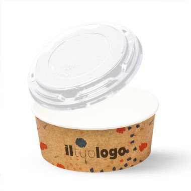 Bols en carton blanc/havane...