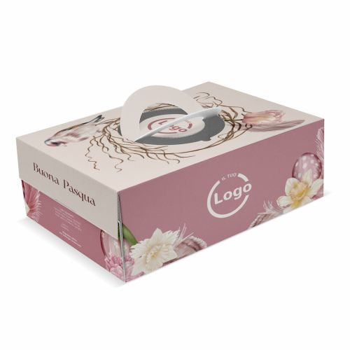 Caja mod. CHIC para paloma 32.5x24.5x15 cm - Personalizado con fondo completo