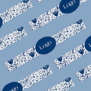 Custom shaped adhesive labels