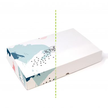 Rectangular cardboard boxes to customize - 27x35x5 cm cm up to 4 colours