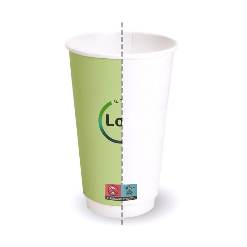 Bicchieri PLA doppia parete - 450 cc
