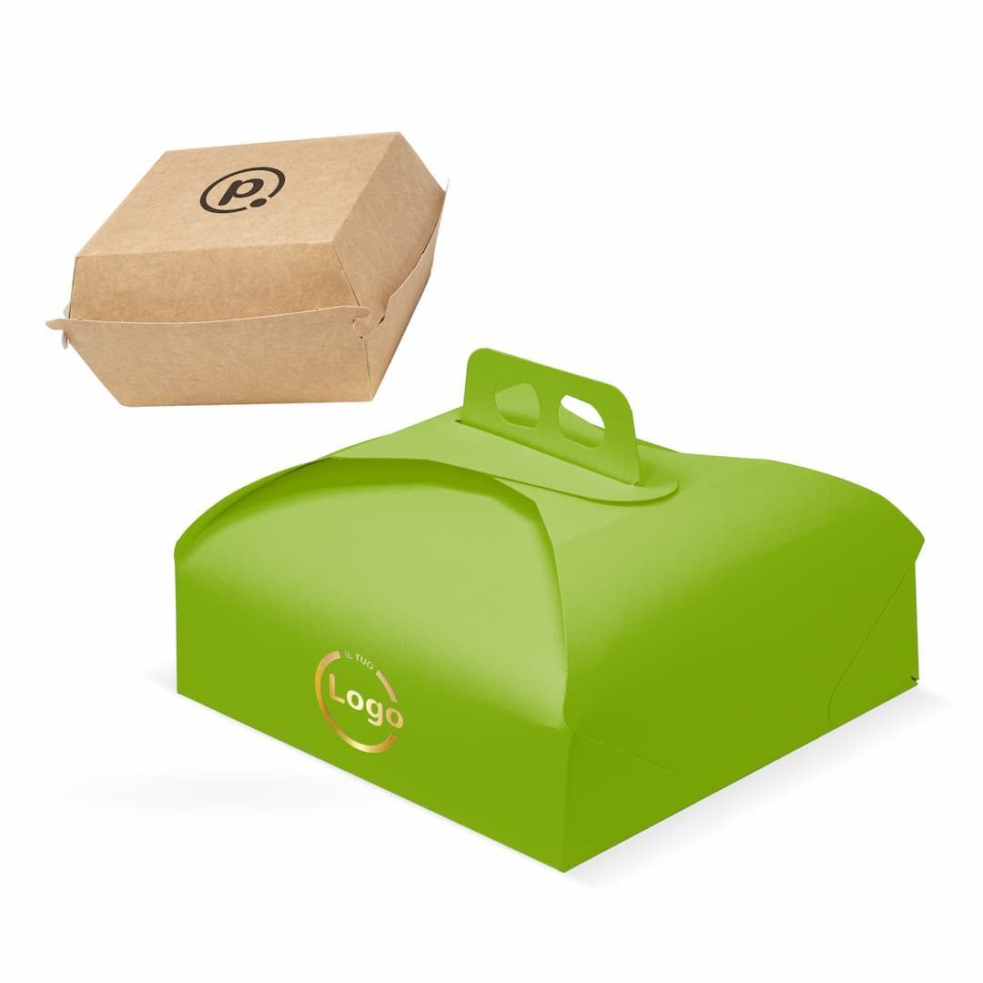 Containers, boxes and packaging for gastronomic products